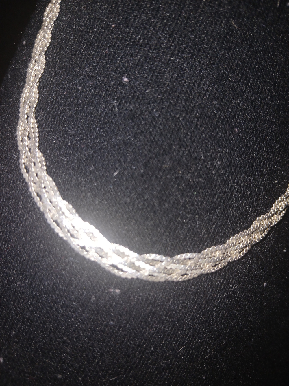 Elegant Multi-Strand Chain Necklace - Sterling Silver
